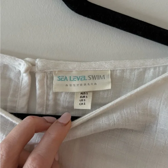 Sea Level Swim Australia Eco-Cotton Cropped Blouse - Picture 6 of 9